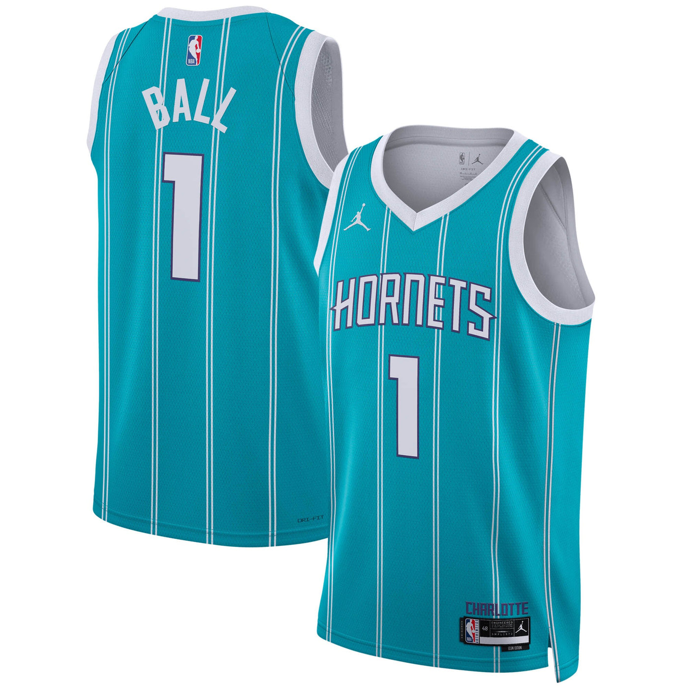 Charlotte Hornets Jordan Icon Swingman Jersey - Lamelo Ball -