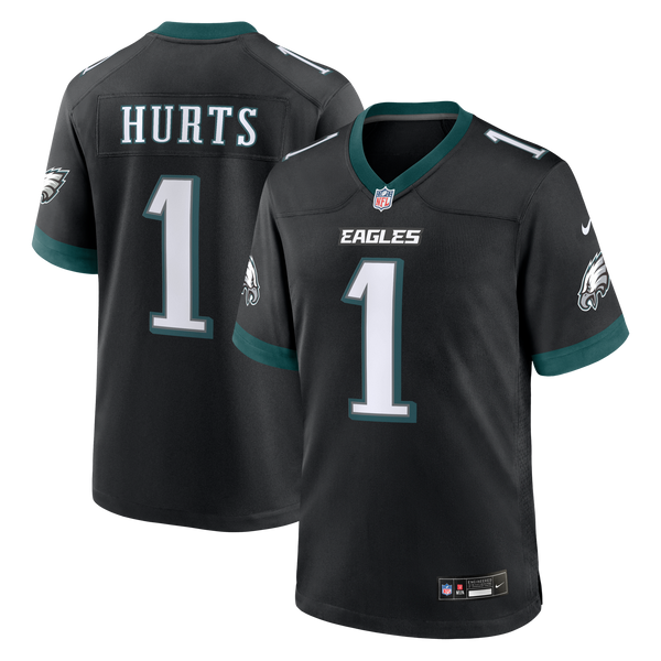 Philadelphia Eagles Jalen Hurts Black Alternate Game Jersey