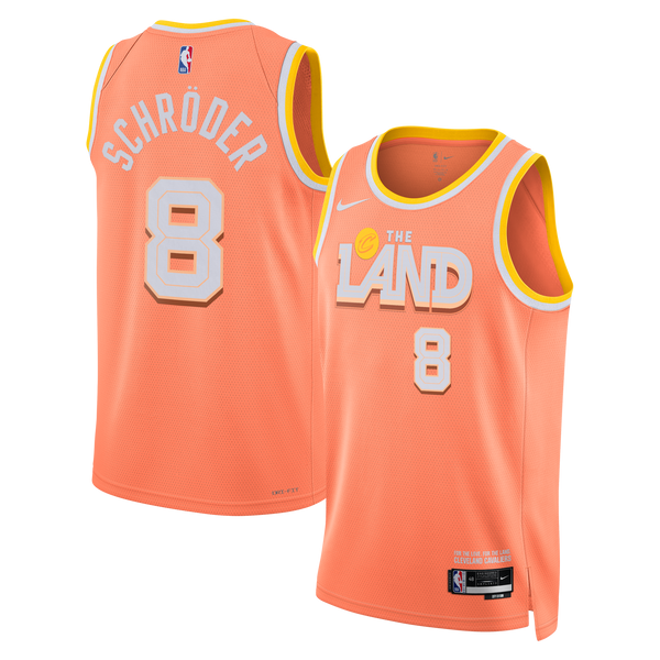 Nike Cleveland Cavaliers 2025/26 City Edition Swingman Jersey - Orange - Dennis Schröder