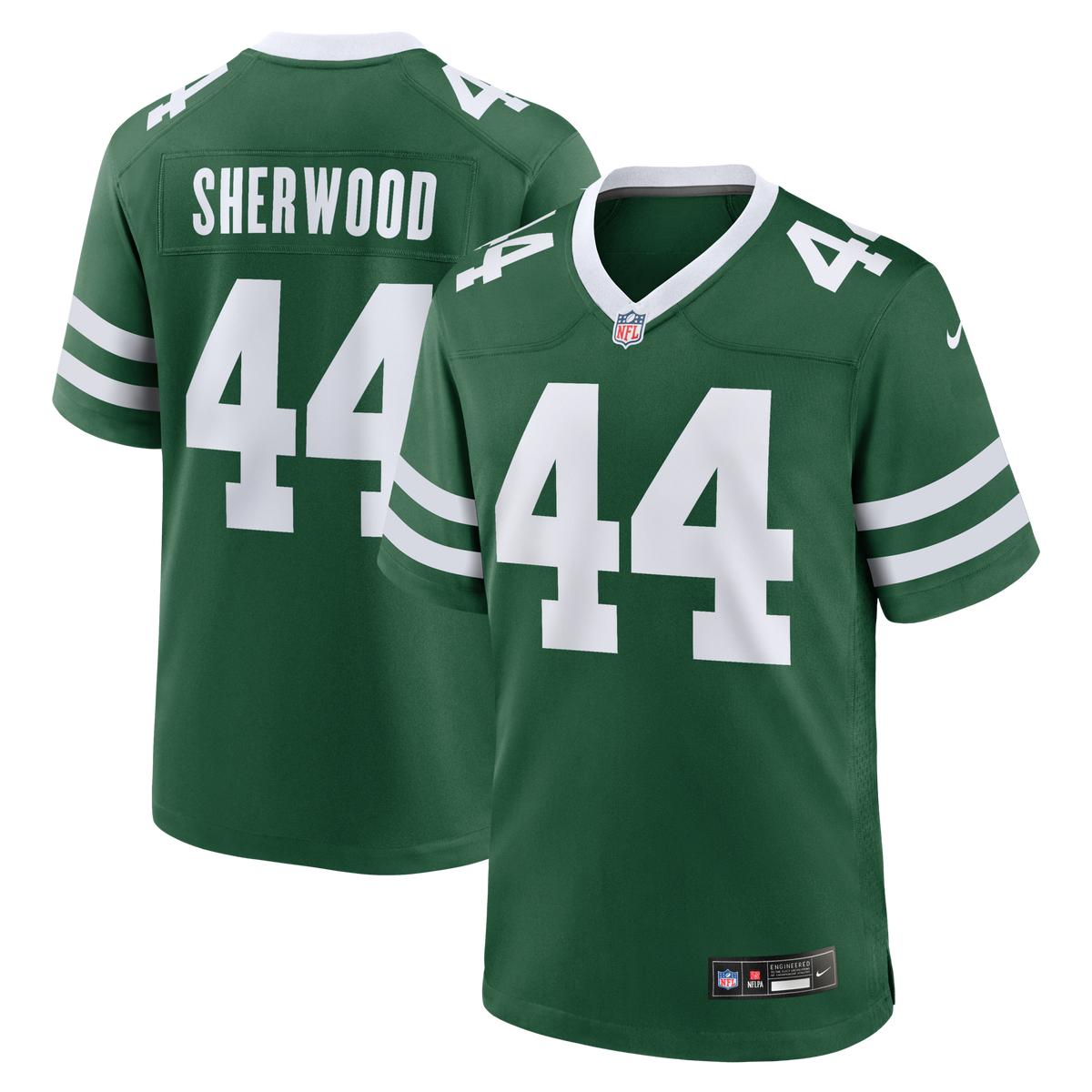New York Jets Jamien Sherwood Legacy Green Team Game Jersey