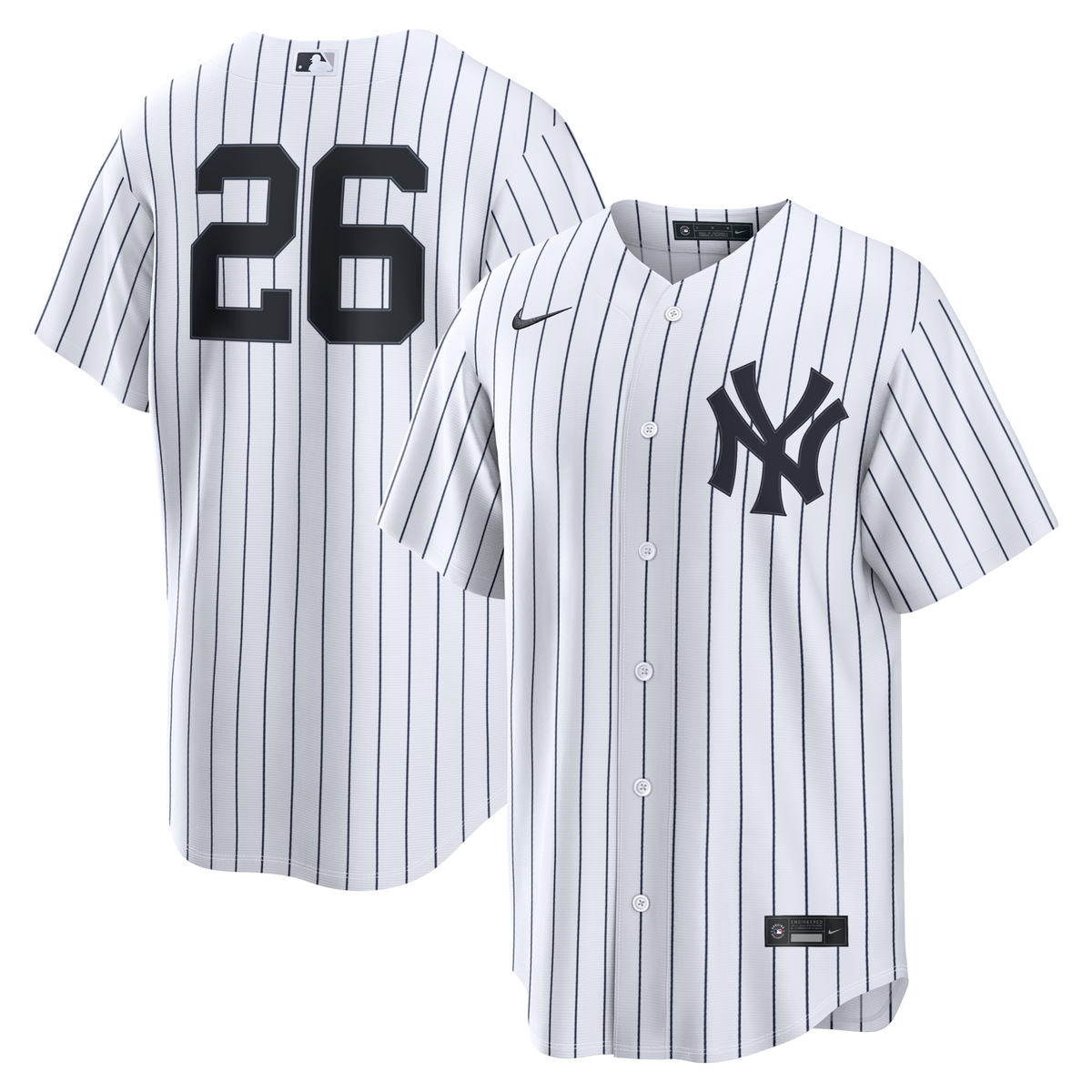 New York Yankees Luis García Jr. White Home Replica Jersey