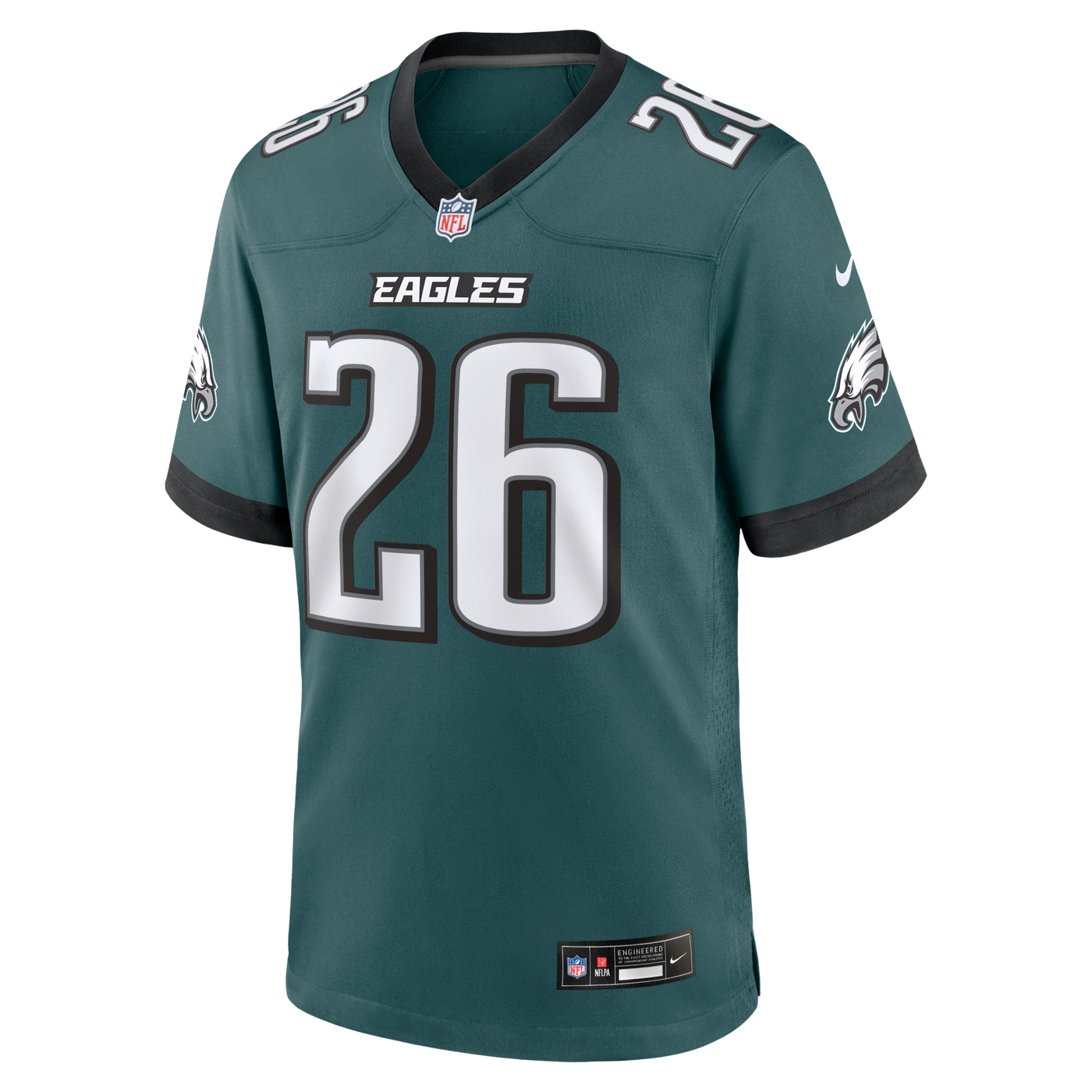 Philadelphia Eagles Saquon Barkley Nike Midnight Green Team Game Jersey