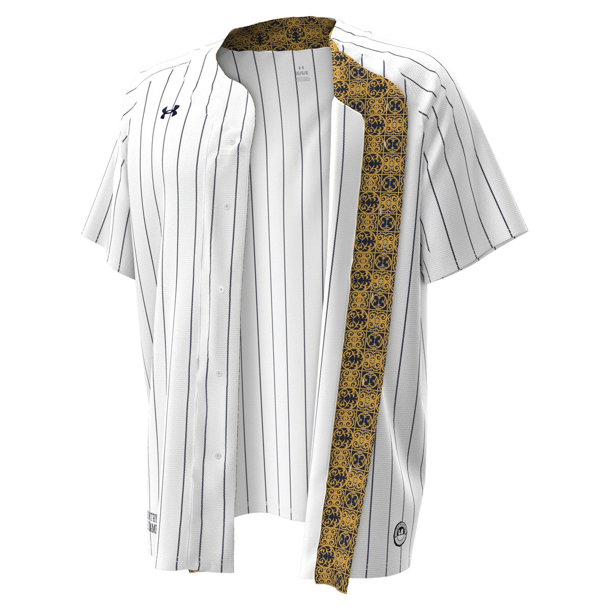 Notre Dame Fighting Irish Under Armour Replica Baseball Jersey - White
