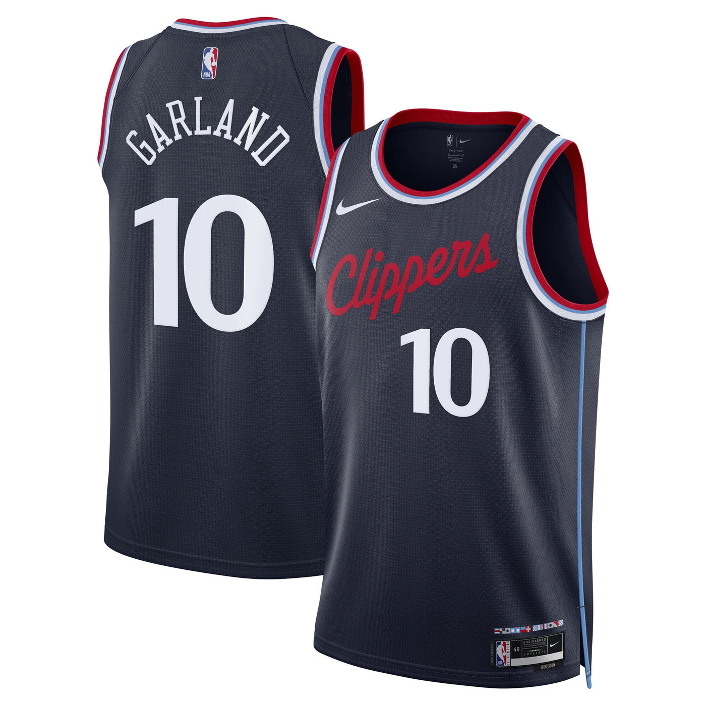 Los Angeles Clippers Nike Icon Edition Swingman Jersey - Navy - Darius Garland