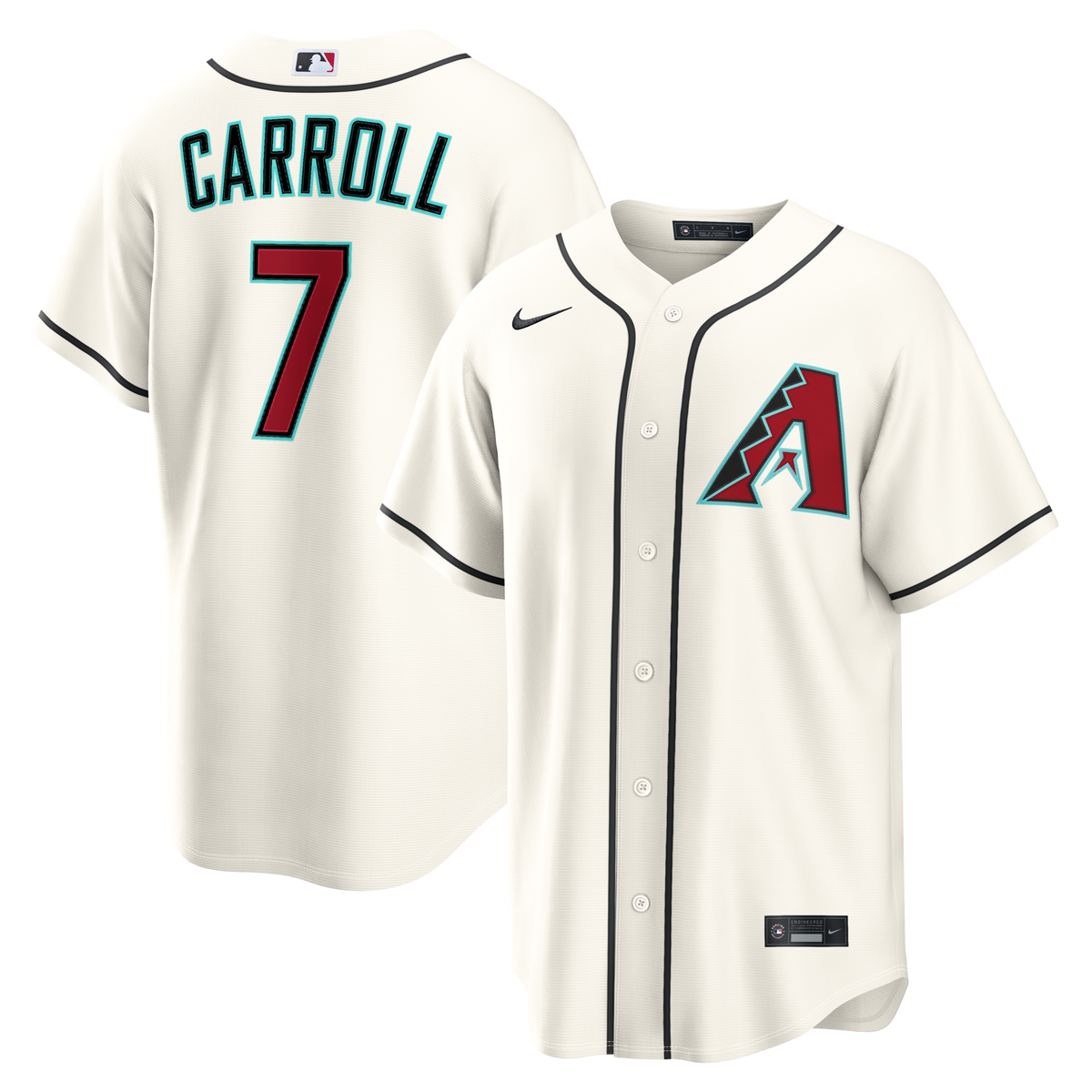 Arizona Diamondbacks Corbin Carroll Cream Home Replica Jersey