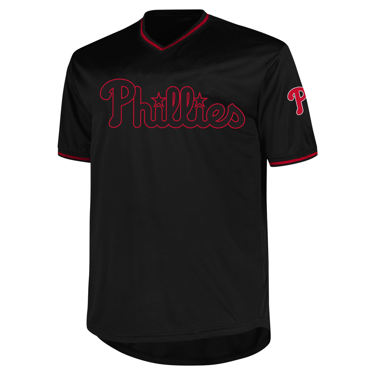 Philadelphia Phillies Profile Black Big & Tall Pop Fashion Jersey