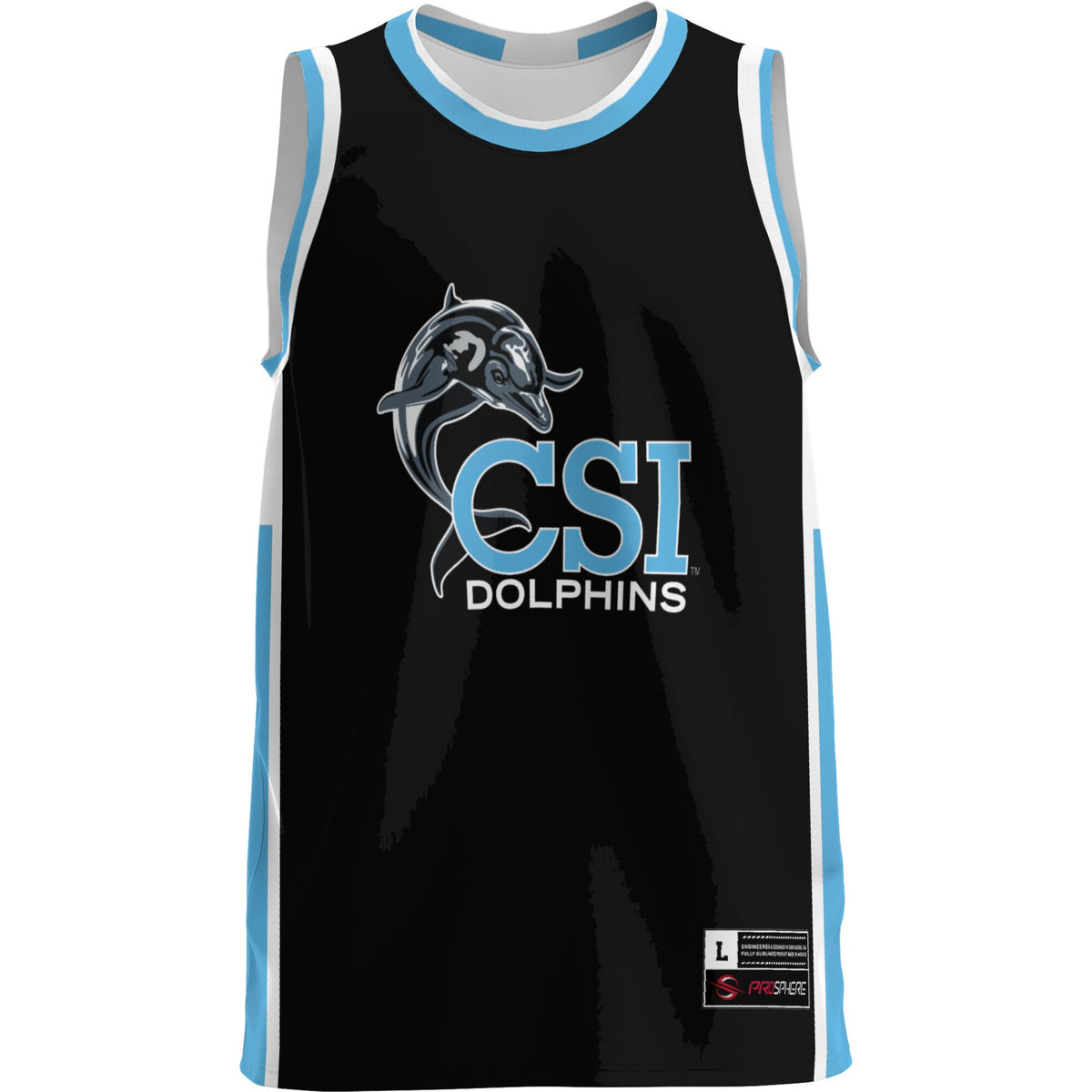 CUNY College of Staten Island GameDay Greats Lightweight Basketball Jersey - Light Blue