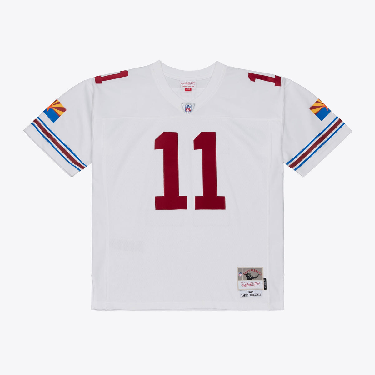 Arizona Cardinals Larry Fitzgerald Mitchell & Ness White 2004 Legacy Replica Player Jersey