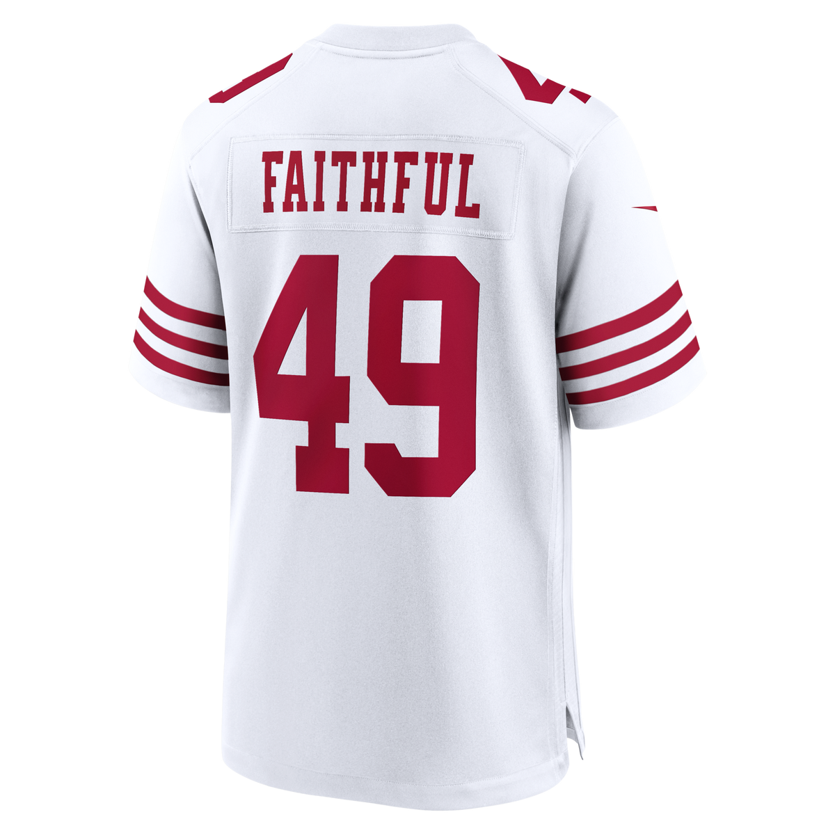 San Francisco 49ers The Faithful White 80th Anniversary Game Jersey
