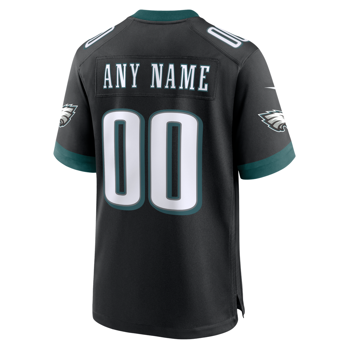 Philadelphia Eagles Black Alternate Custom Game Jersey