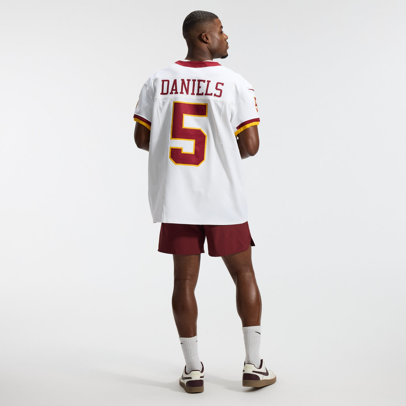 Washington Commanders Jayden Daniels Nike White Alternate 2 Super Bowl Era Vapor F.U.S.E. Elite Jersey