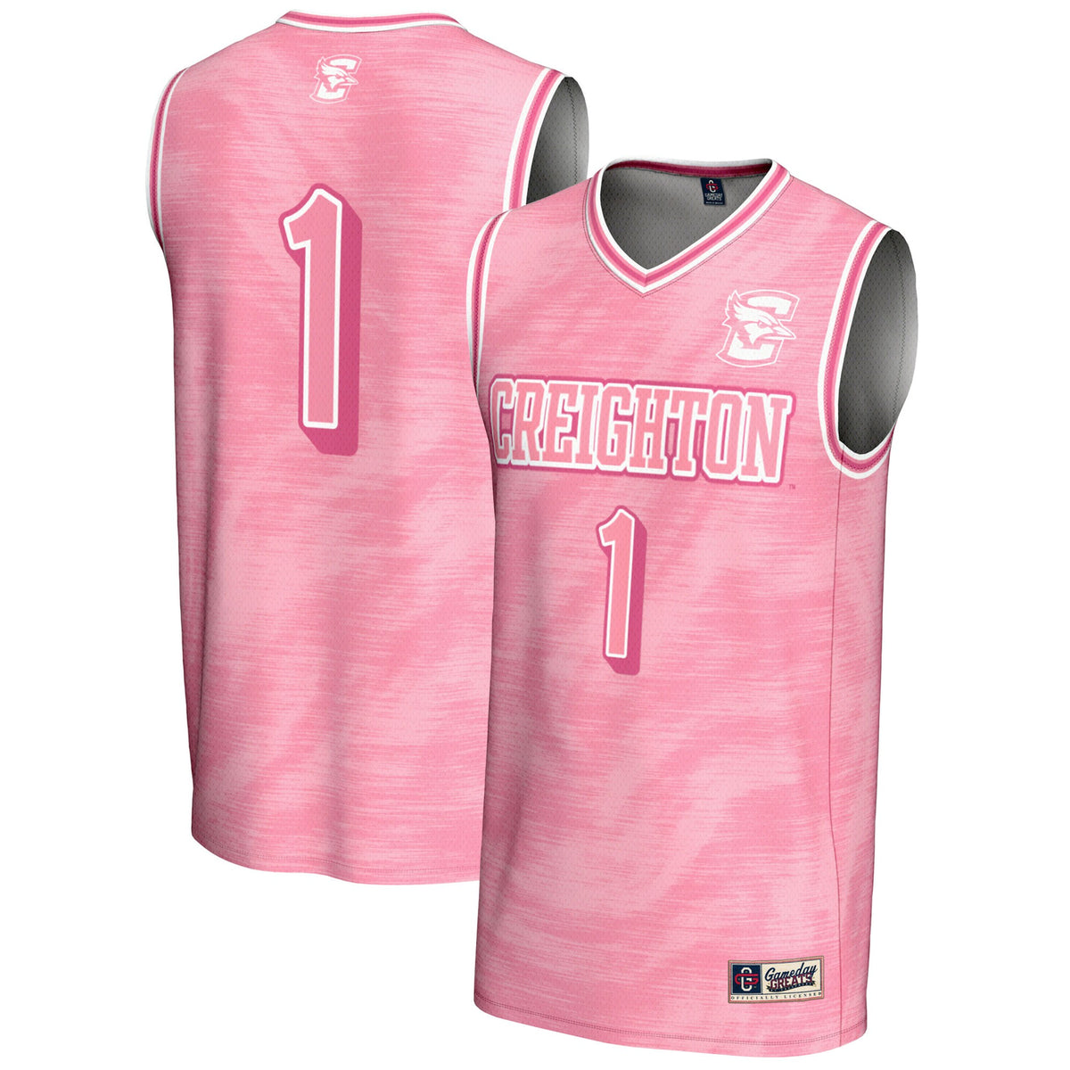 #1 Creighton Bluejays GameDay Greats Lightweight Basketball Jersey - Pink