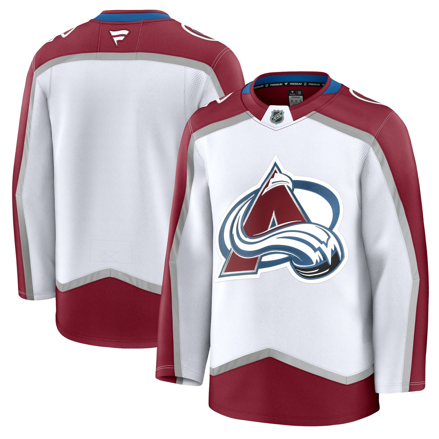 Colorado Avalanche Fanatics White Away Premium Jersey