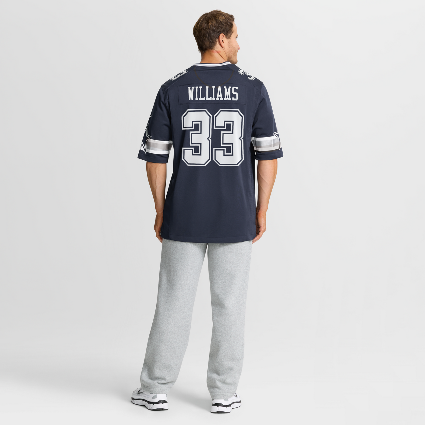Dallas Cowboys Javonte Williams Nike Navy Team Game Jersey