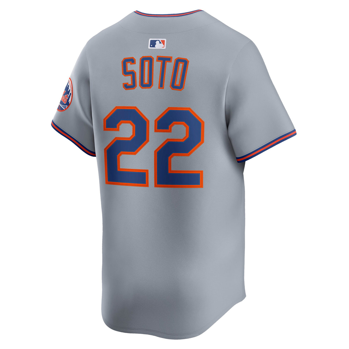 New York Mets Juan Soto Nike Gray Road Limited Player Jersey