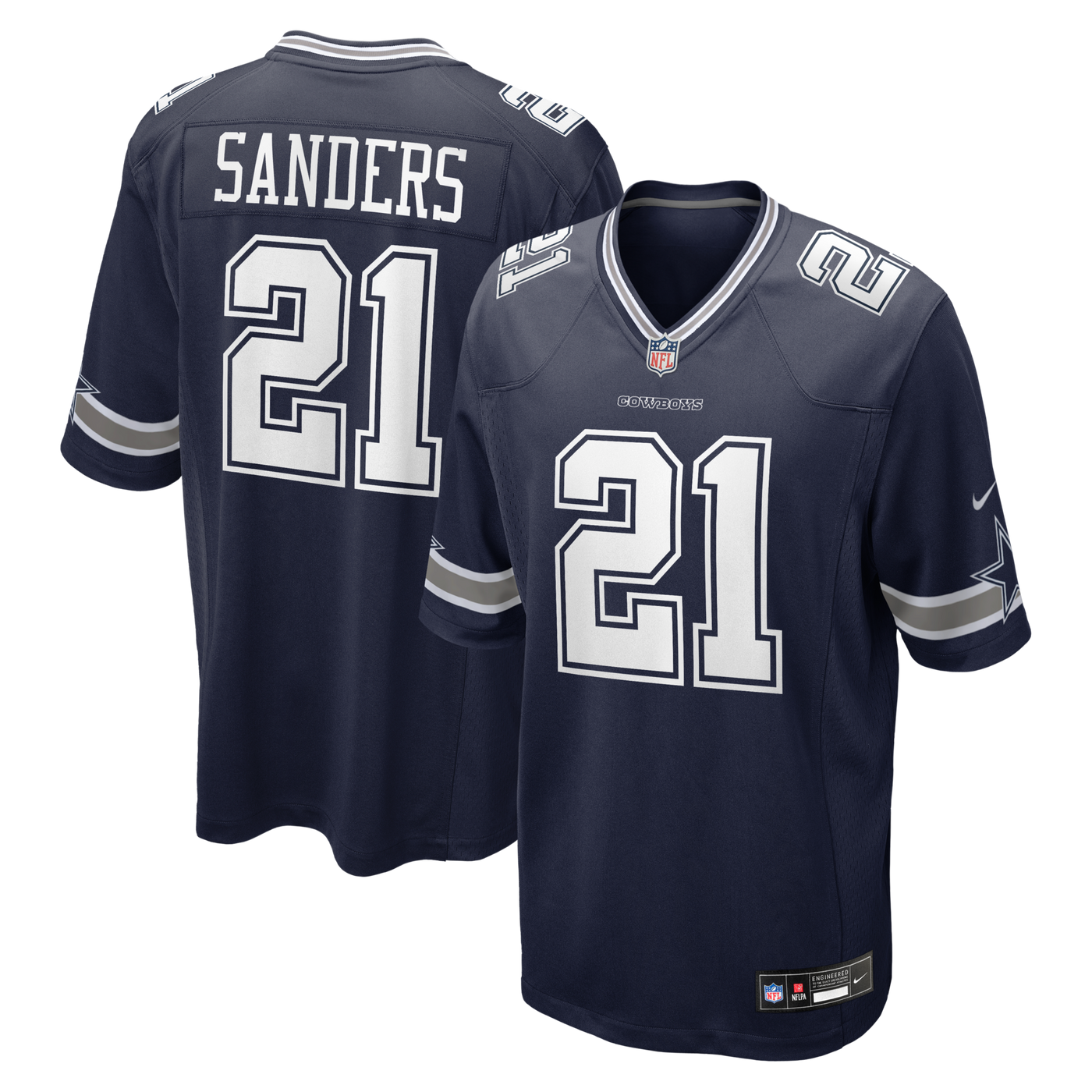 Dallas Cowboys Deion Sanders Nike Navy Team Retired Player Game Jersey