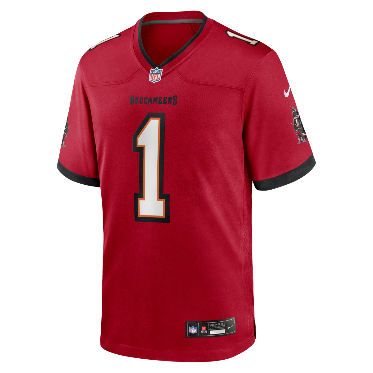 Tampa Bay Buccaneers Number 1 Groom Red Game Jersey