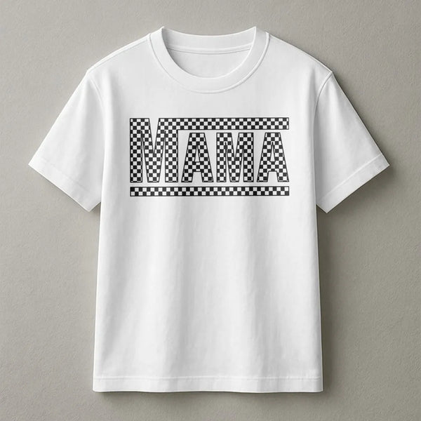 Checkered Mama Sweatshirt | Retro Checkerboard Graphic | Soft Oversized Fit | Mothers Day Gift for Mom