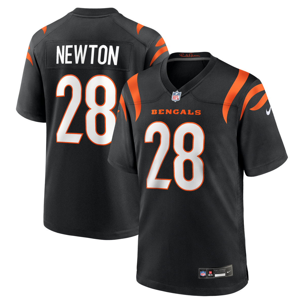 Cincinnati Bengals Josh Newton Black Game Jersey