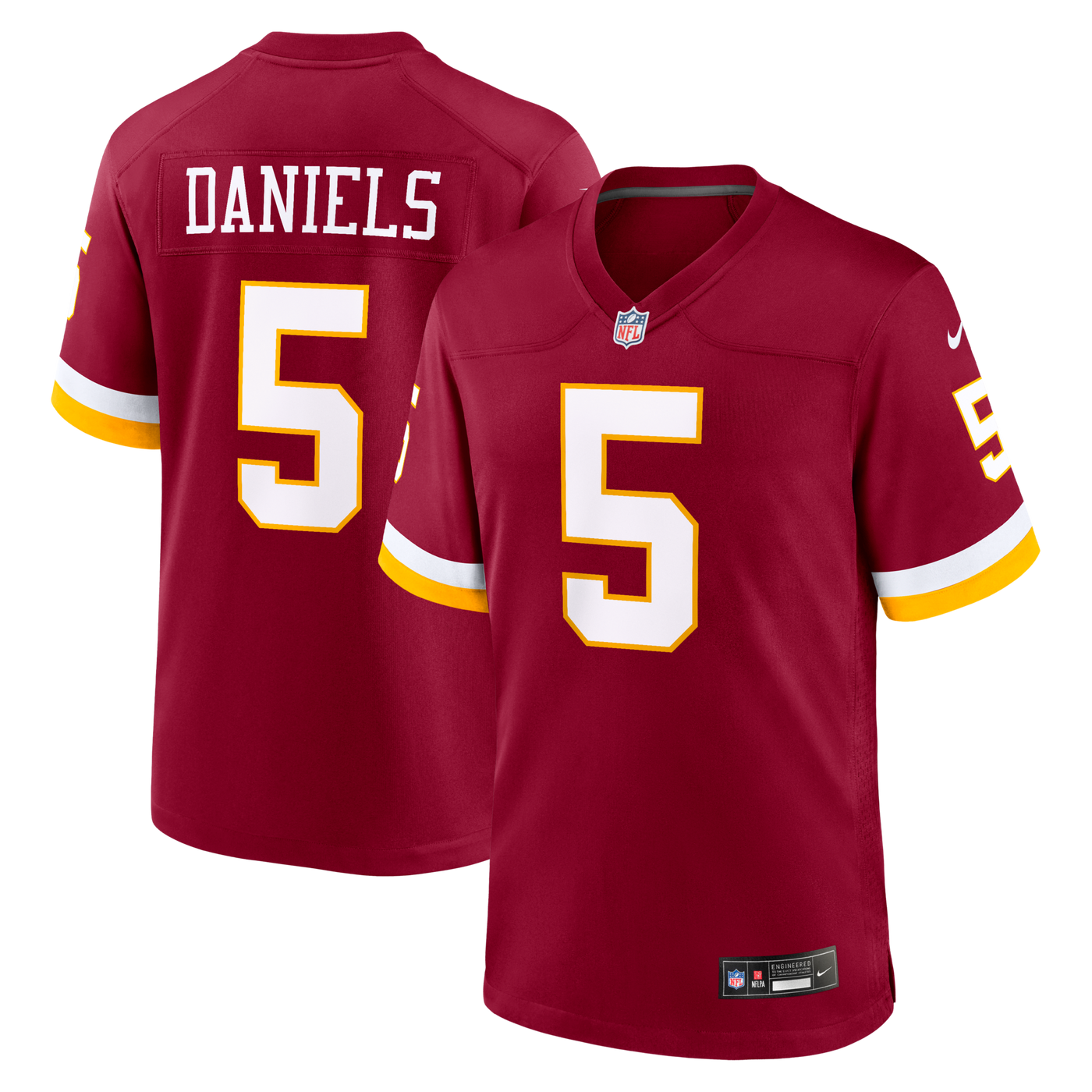 Washington Commanders Jayden Daniels Nike Burgundy Game Jersey