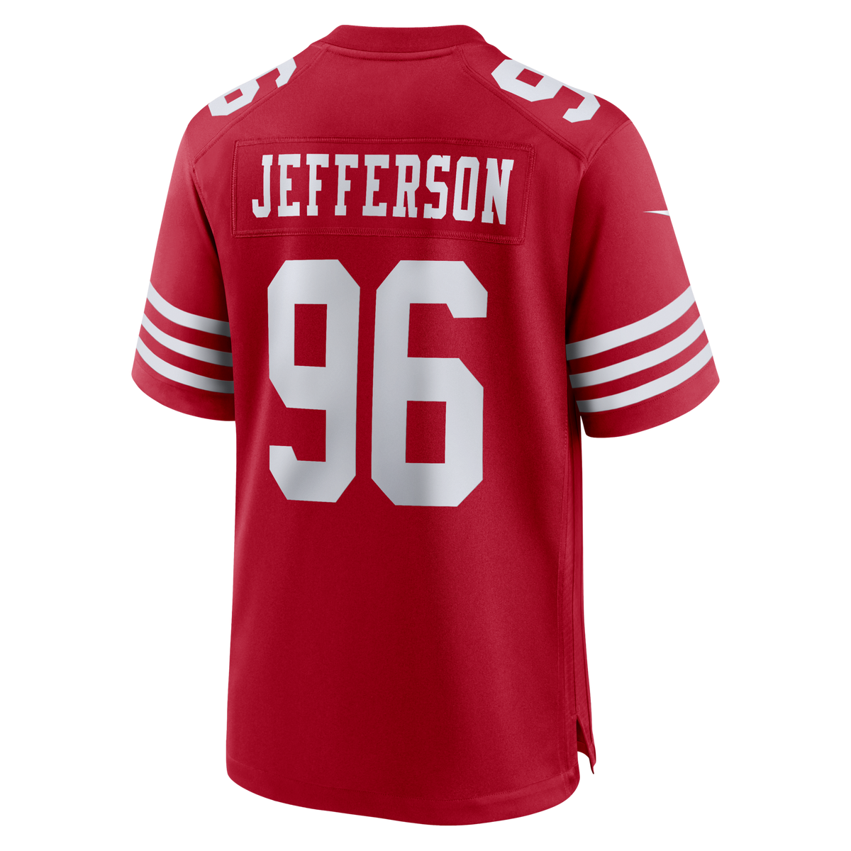 San Francisco 49ers Jordan Jefferson Scarlet Team Game Jersey