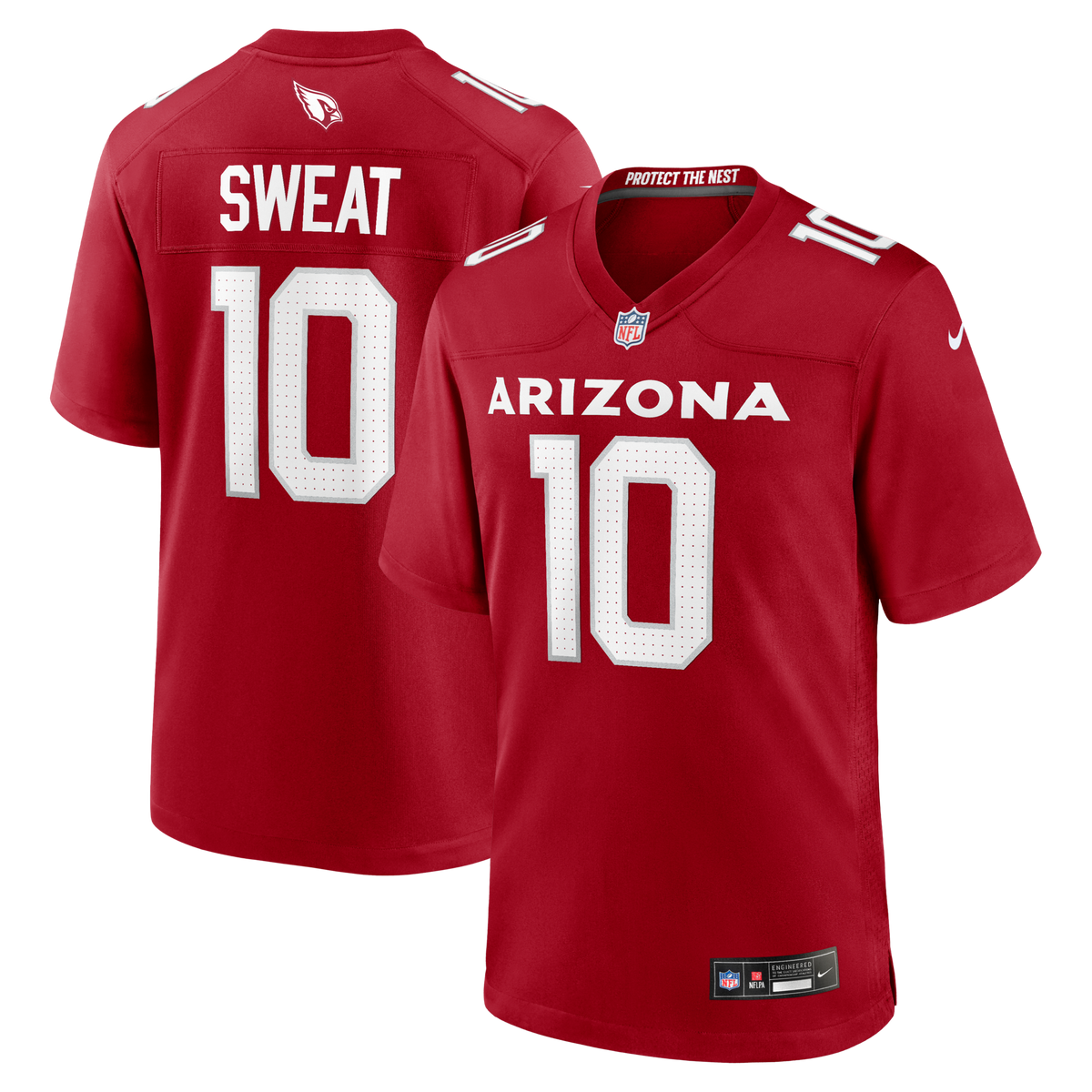 Arizona Cardinals Josh Sweat Cardinal Game Player Jersey