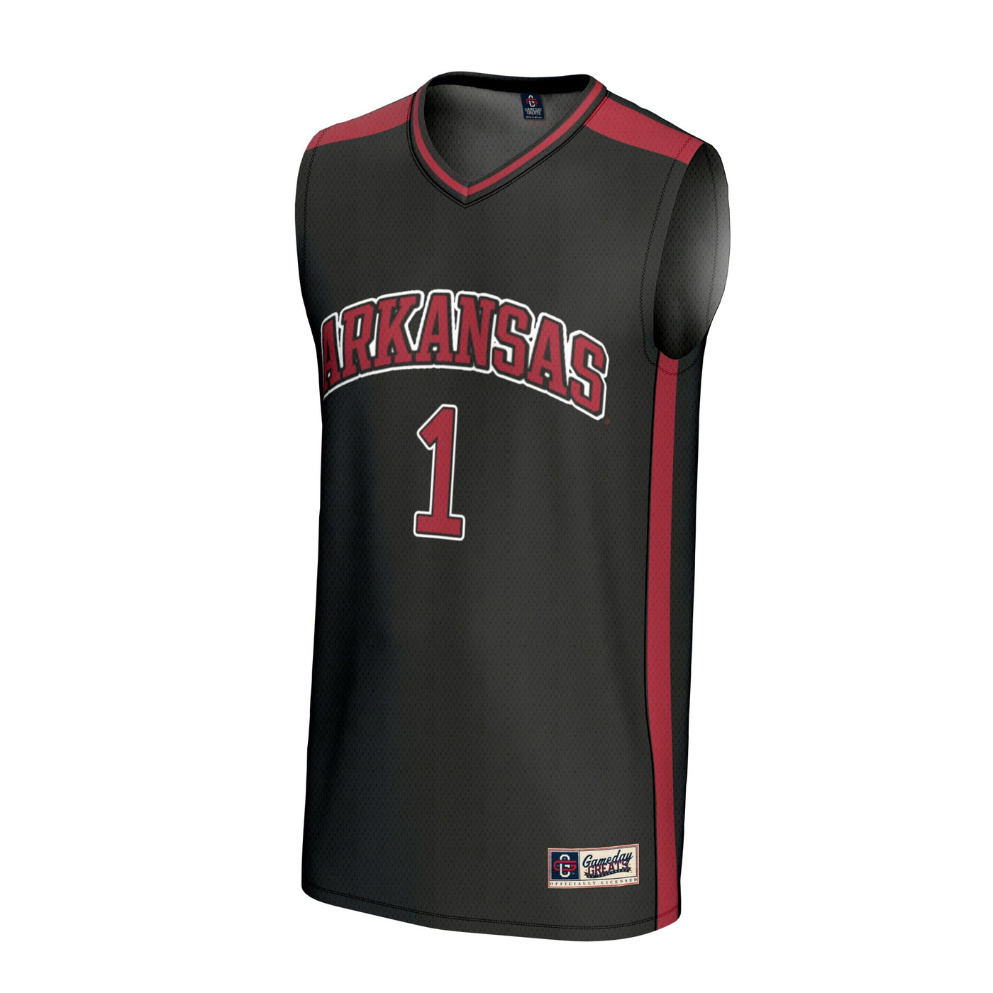 GameDay Greats #1 Black Arkansas Razorbacks Lightweight Basketball Fashion Jersey