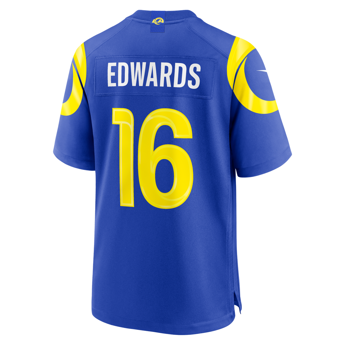 Los Angeles Rams Tru Edwards Royal Team Game Jersey