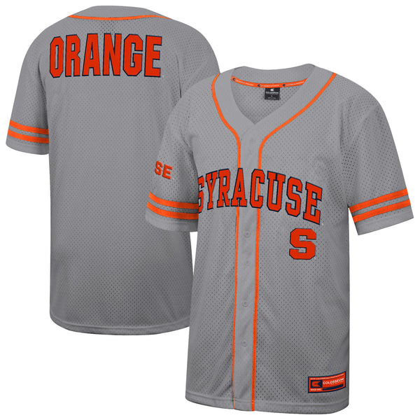 Colosseum Gray Syracuse Orange Free Spirited Baseball Jersey