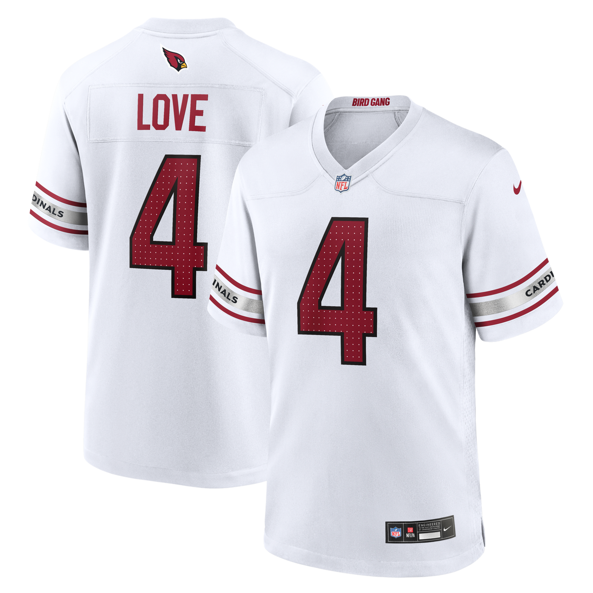 Arizona Cardinals Jeremiyah Love White Game Player Jersey