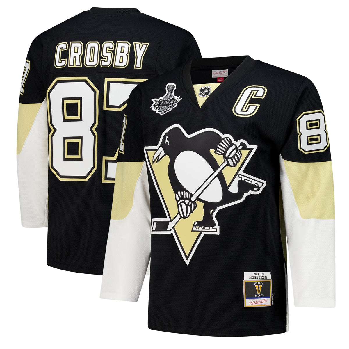 Pittsburgh Penguins Sidney Crosby Black 2008-09 Power Play Jersey