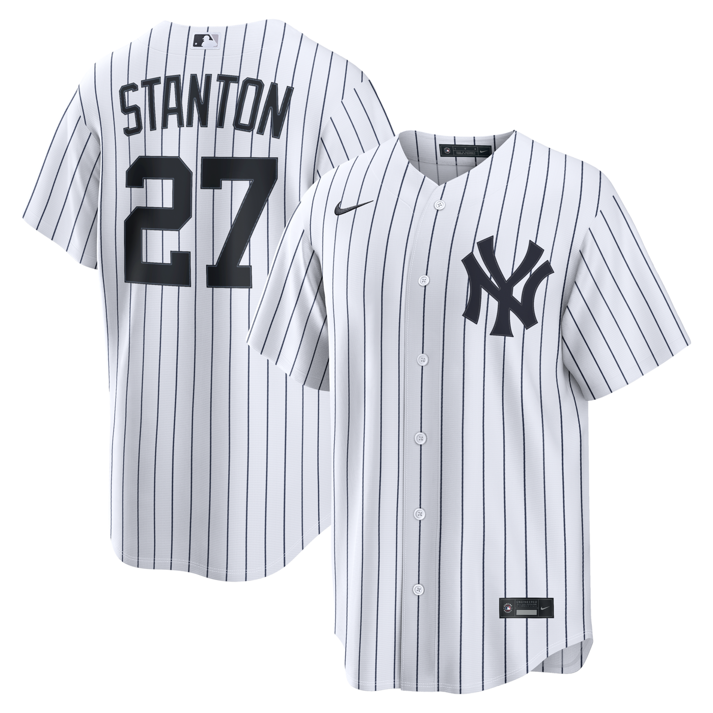 New York Yankees Giancarlo Stanton Nike White Home Replica Jersey