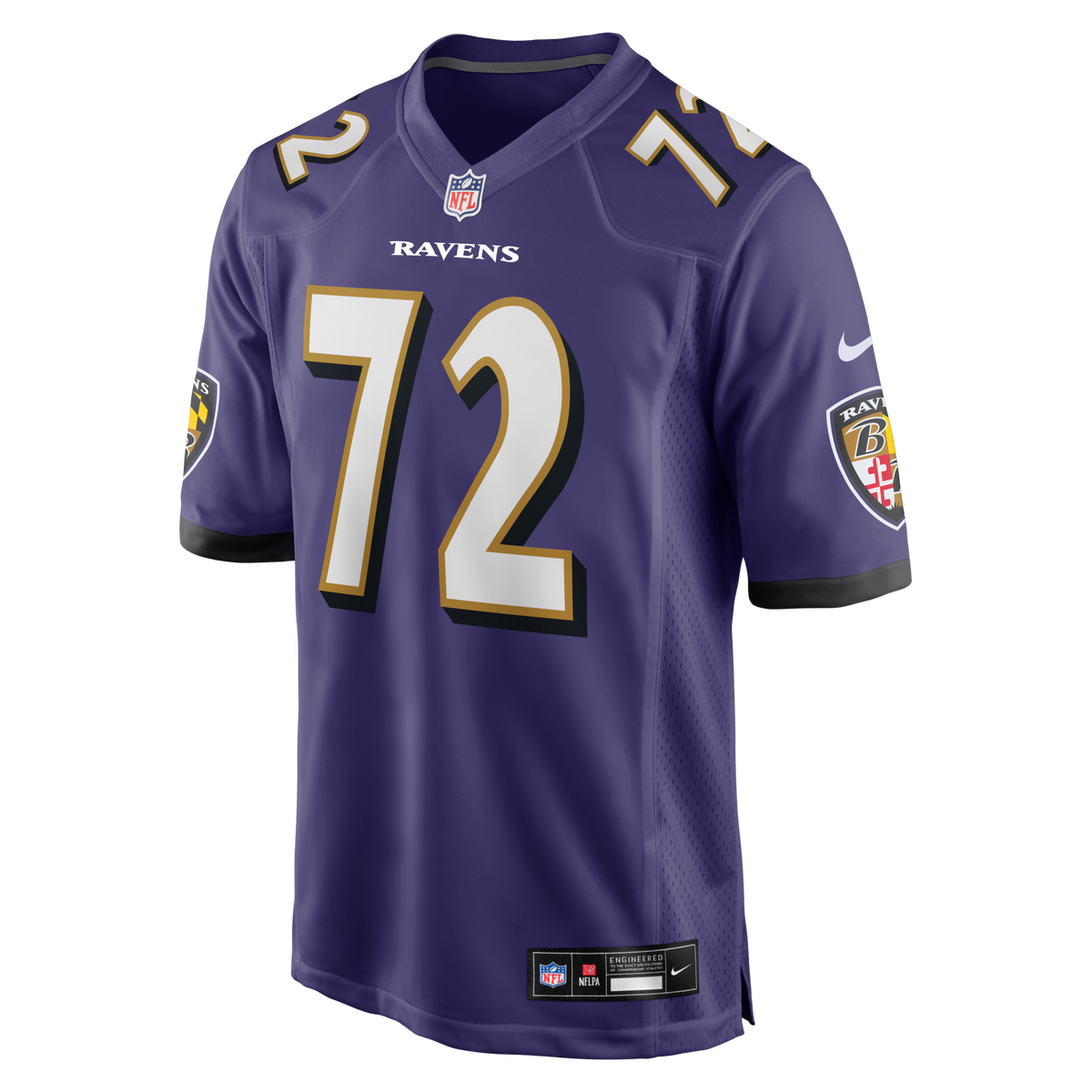 Baltimore Ravens Andrew Vorhees Purple Team Game Jersey