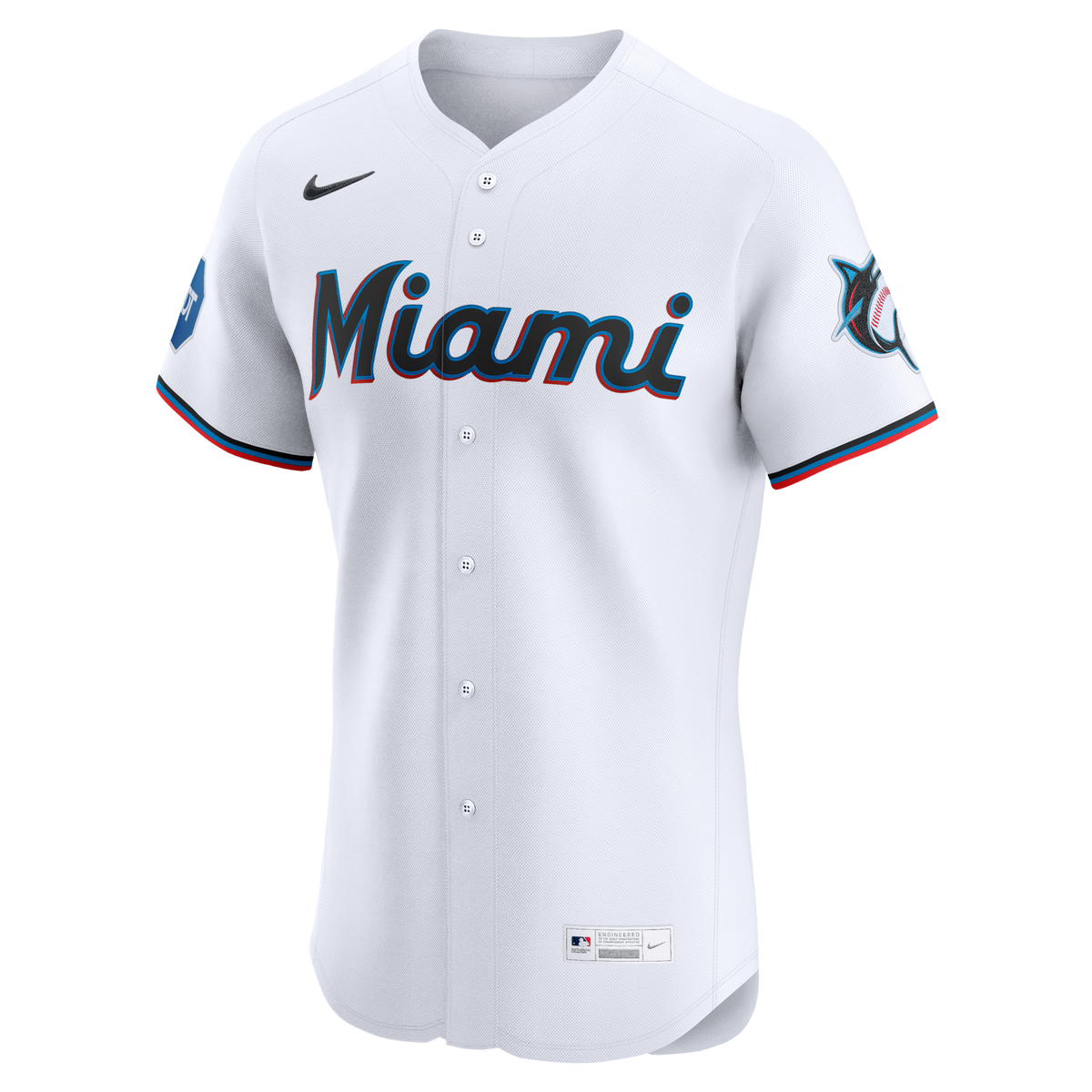 Miami Marlins White Home Elite Jersey