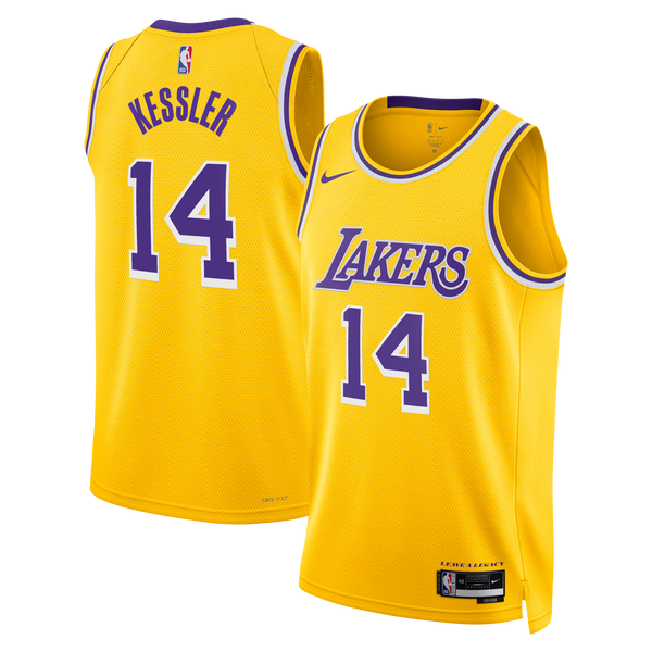 Los Angeles Lakers Nike Icon Edition Swingman Jersey - Gold - Walker Kessler