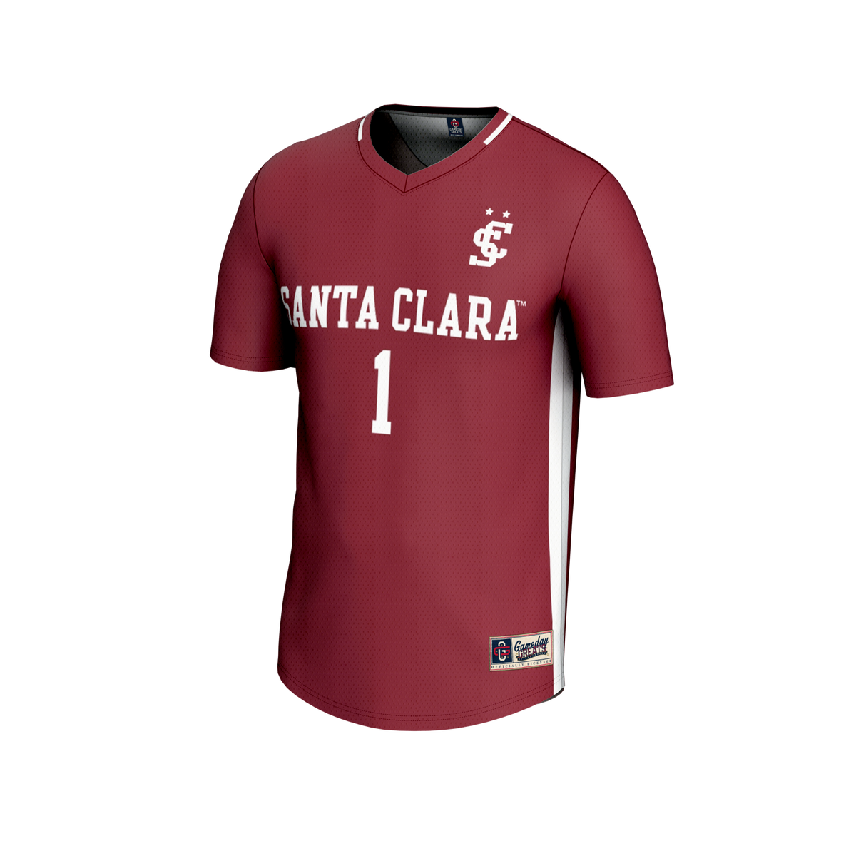 #1 Santa Clara Broncos GameDay Greats Lightweight Soccer Fashion Jersey - Maroon