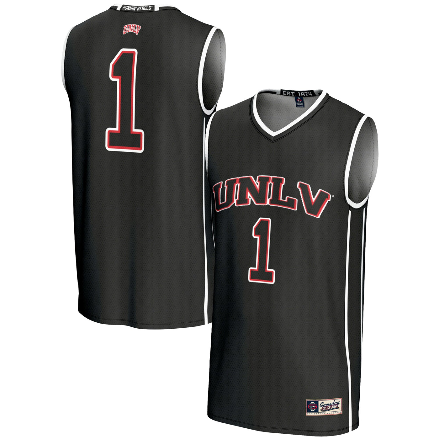 GameDay Greats #1 Black UNLV Rebels Lightweight Basketball Jersey