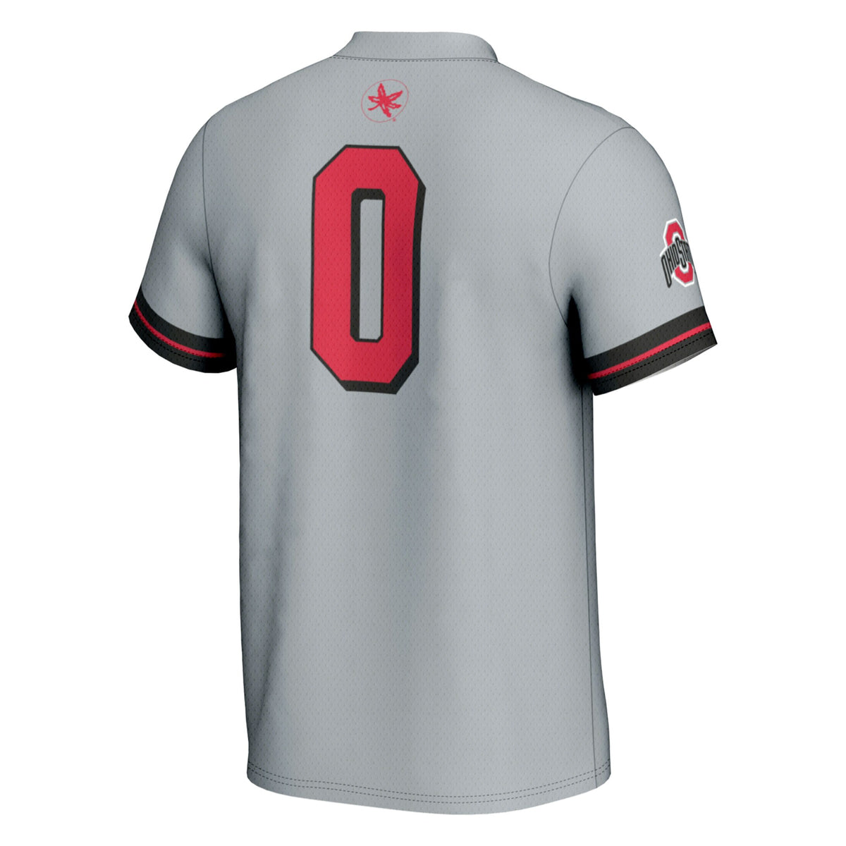 #0 Ohio State Buckeyes GameDay Greats Softball Lightweight Fashion Jersey - Gray