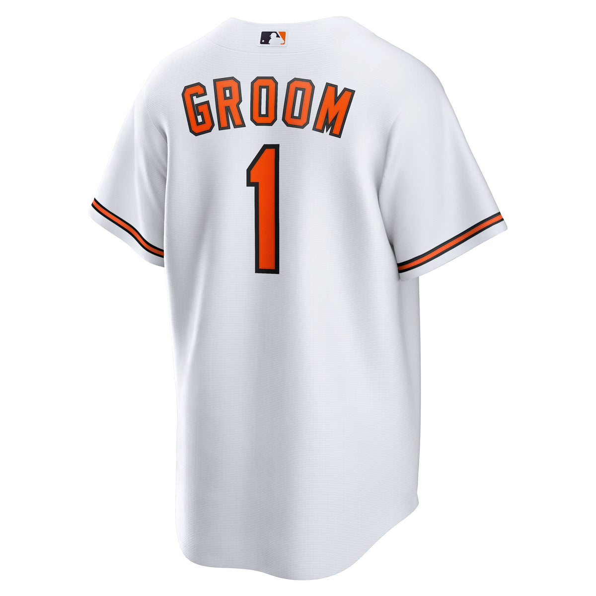 Baltimore Orioles White #1 Groom Home Replica Jersey