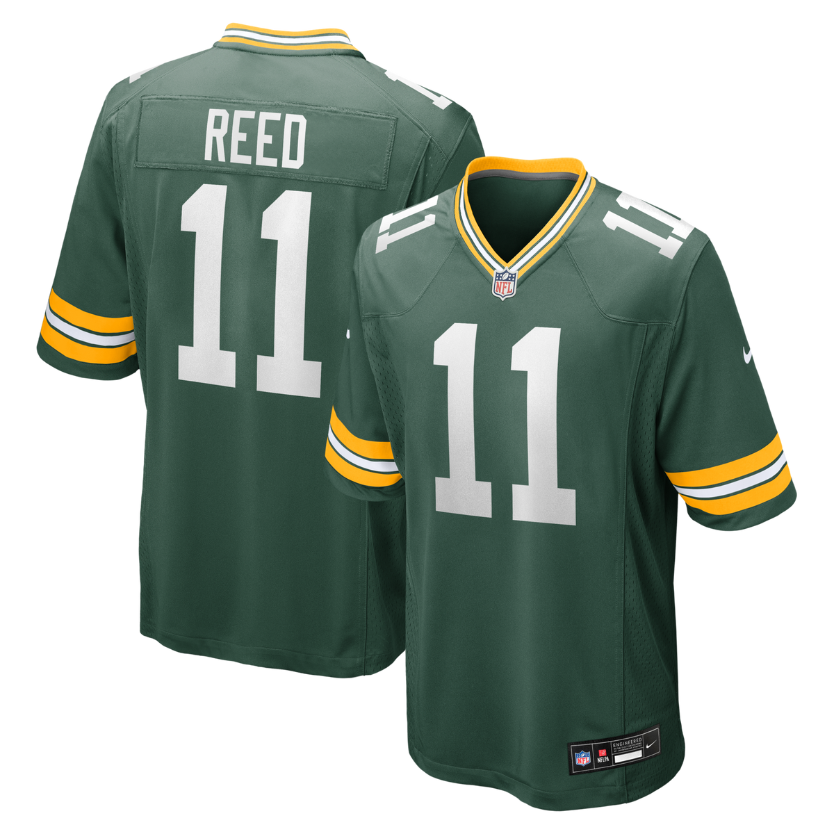 Green Bay Packers Jayden Reed Green Game Jersey