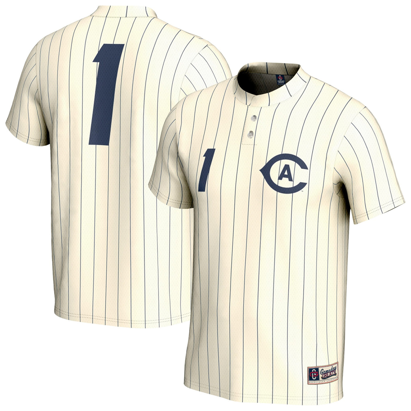 GameDay Greats White UC Davis Aggies Lightweight Collegiate Baseball Fashion Jersey