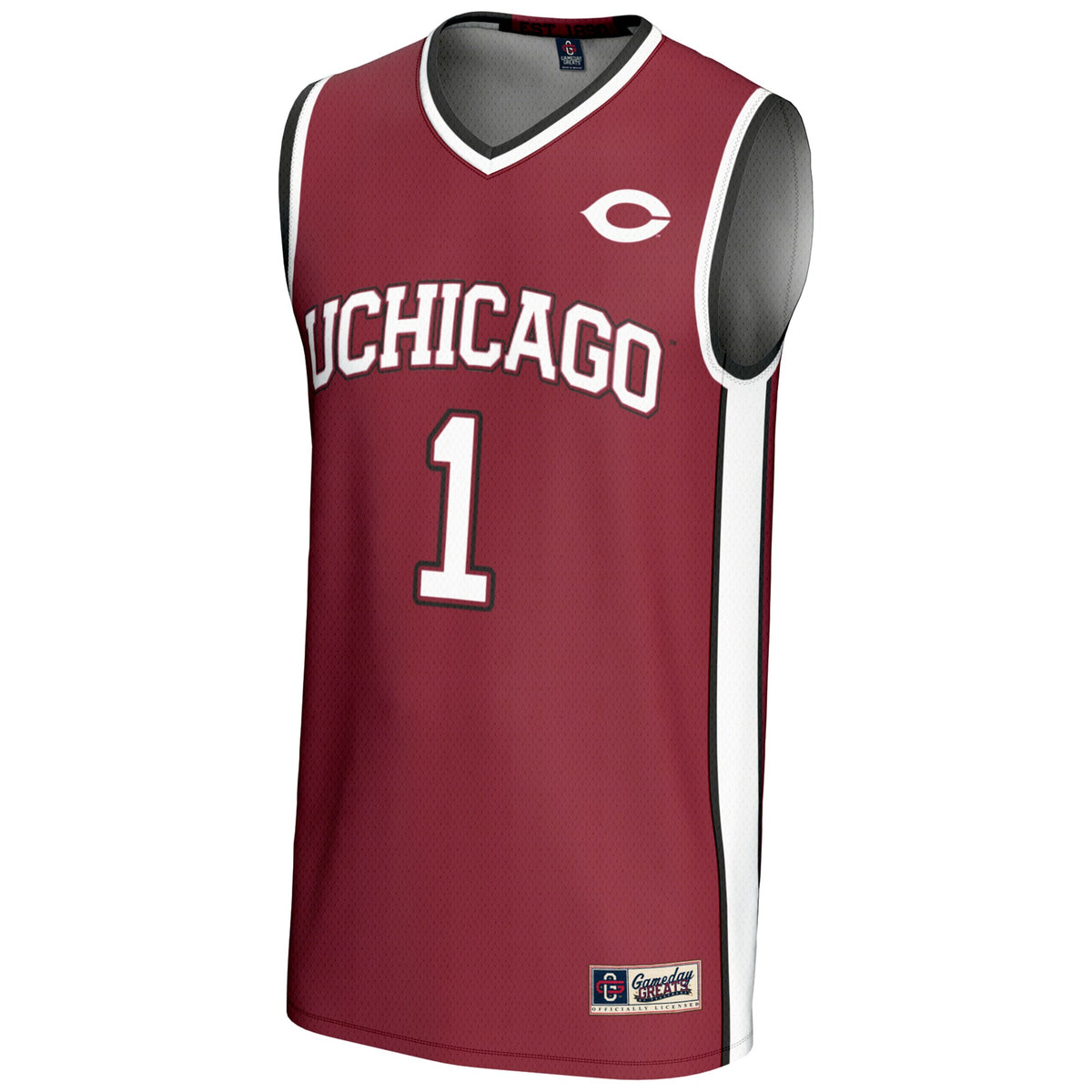 #1 UChicago Maroons GameDay Greats Lightweight Basketball Jersey - Maroon