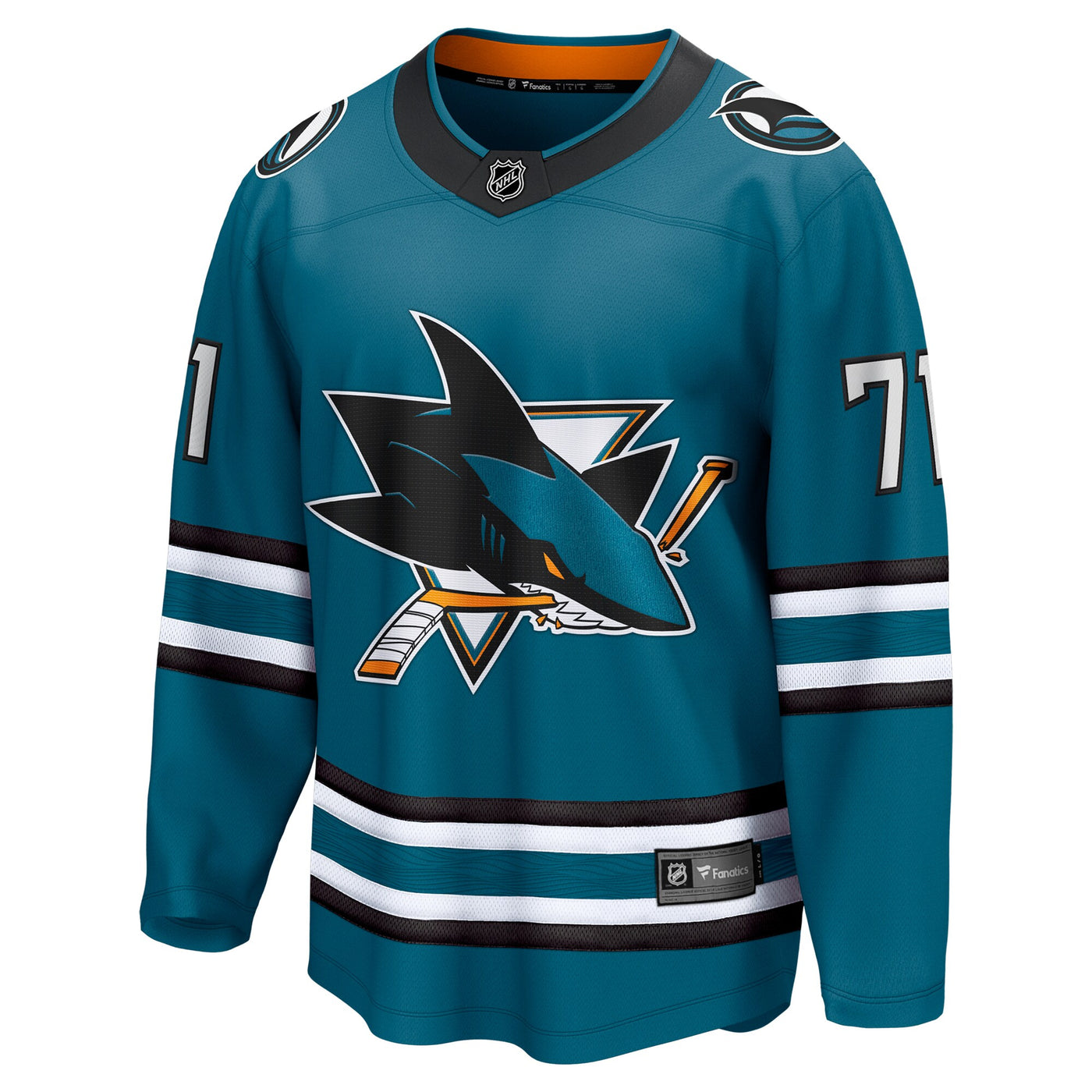 San Jose Sharks Macklin Celebrini Fanatics Teal Home Breakaway Jersey