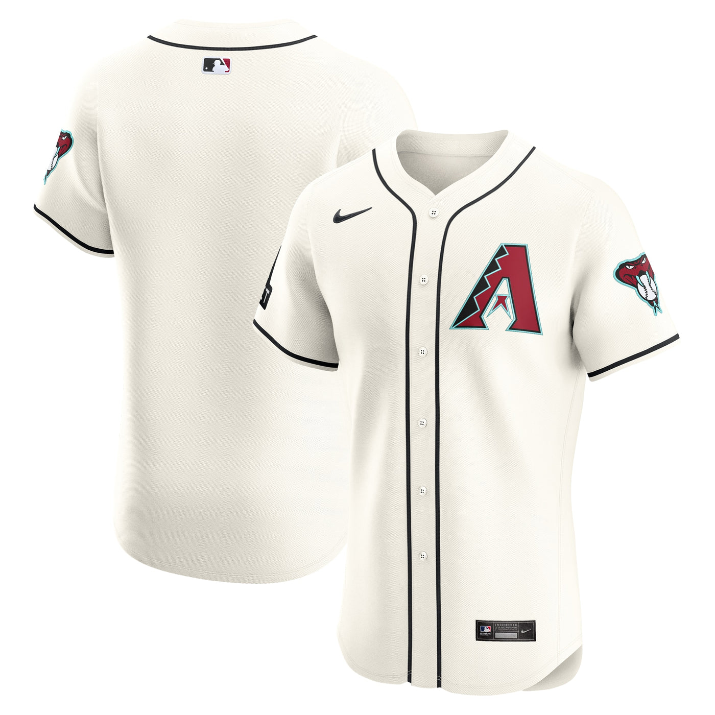 Arizona Diamondbacks Nike White Home Elite Patch Jersey