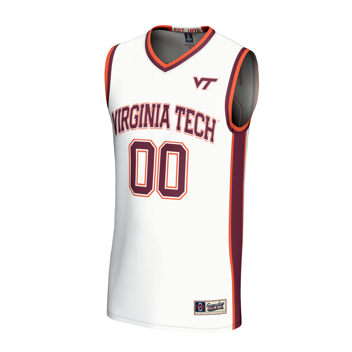 Virginia Tech Hokies GameDay Greats Lightweight Collegiate Basketball NIL Pick-A-Player Fashion Jersey - White