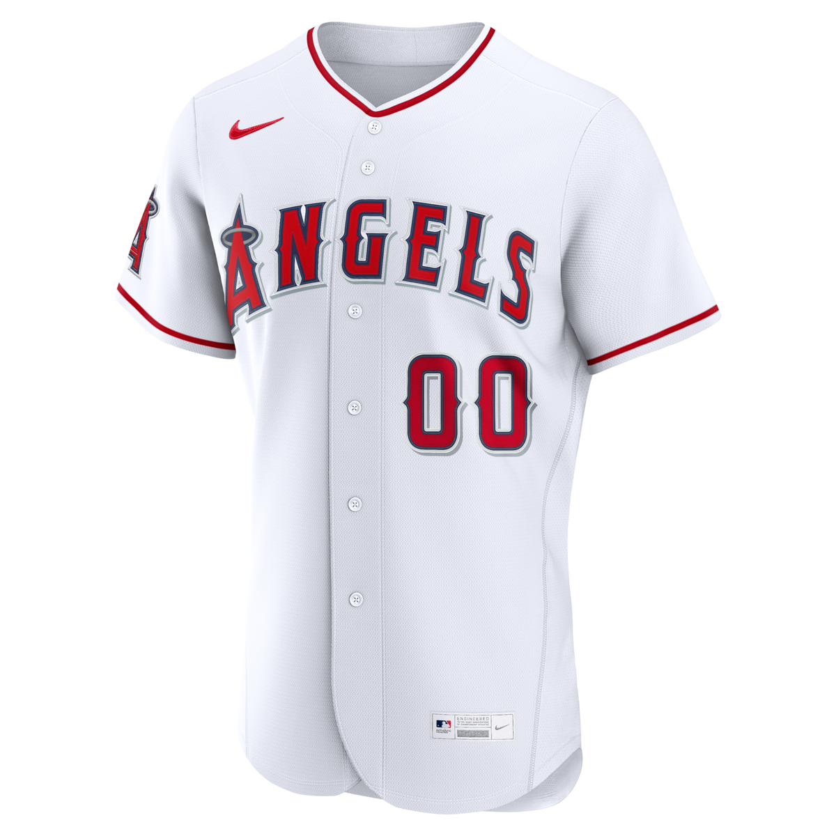Los Angeles Angels White Home Authentic Custom Jersey