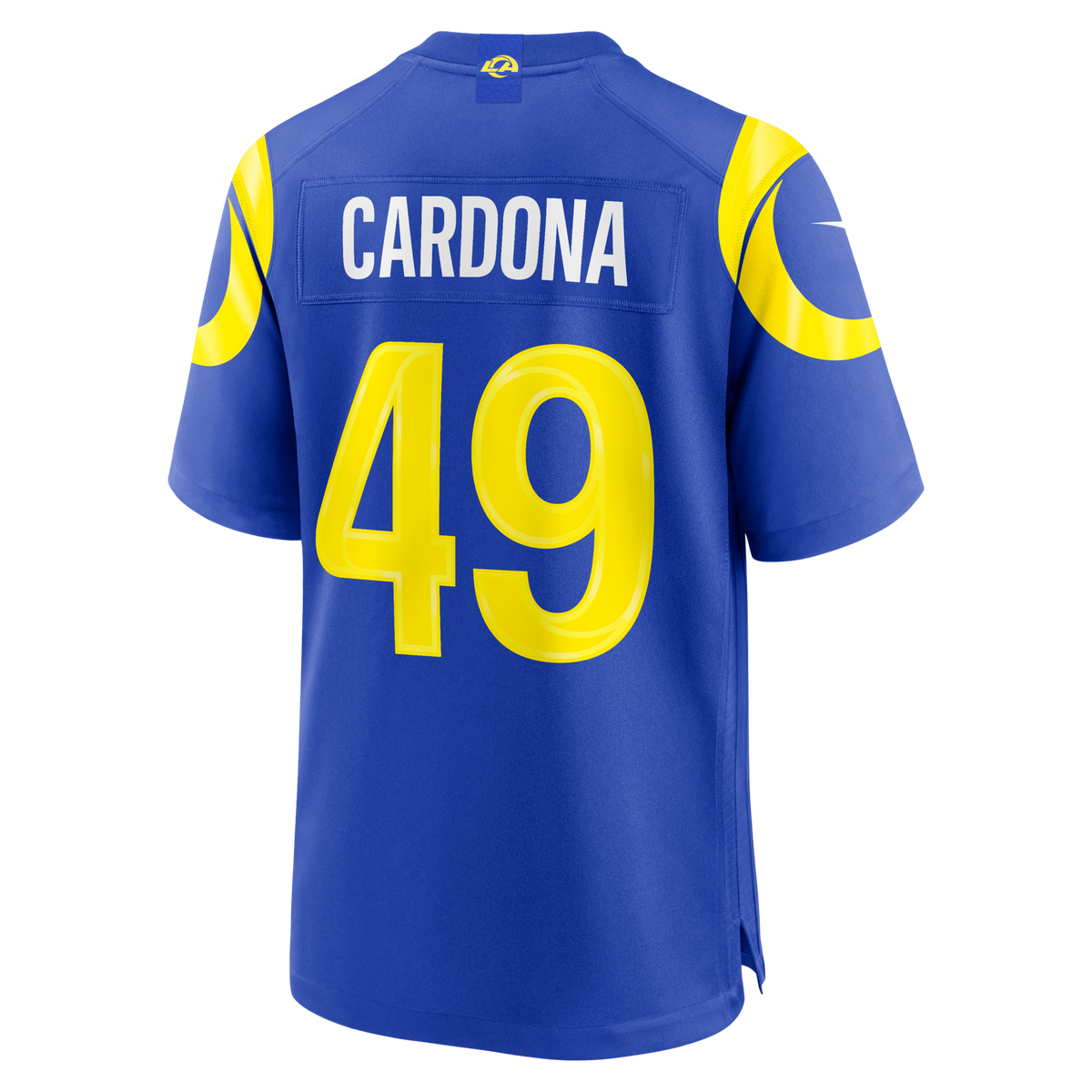 Los Angeles Rams Joe Cardona Royal Team Game Jersey