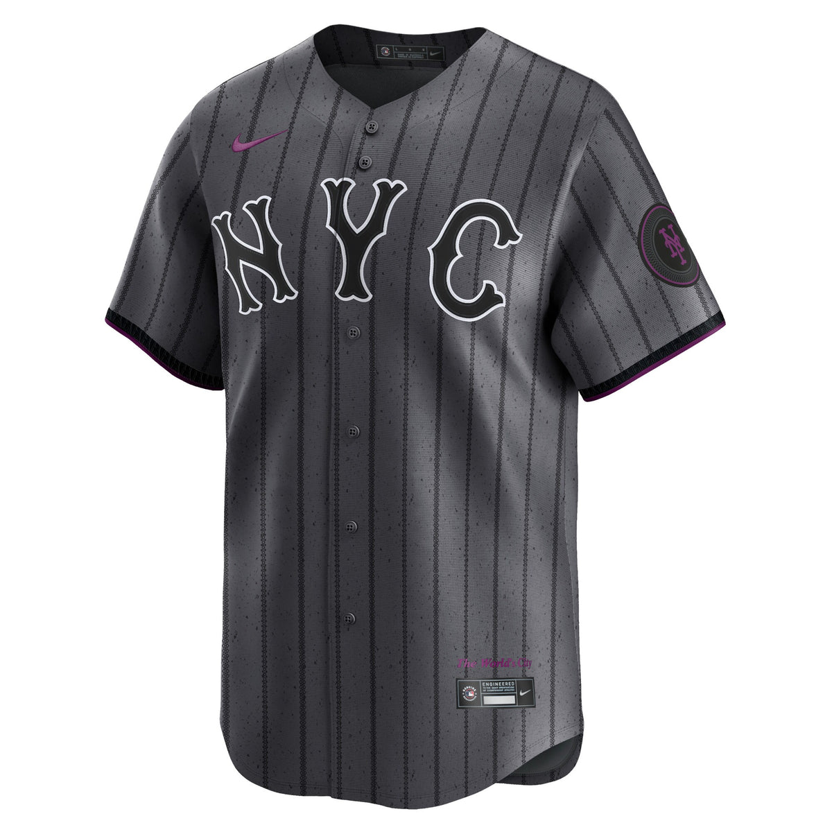 New York Mets Graphite 2024 City Connect Limited Jersey