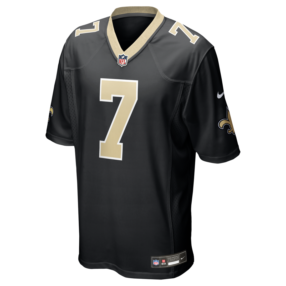 New Orleans Saints Morten Andersen Black Game Retired Player Jersey