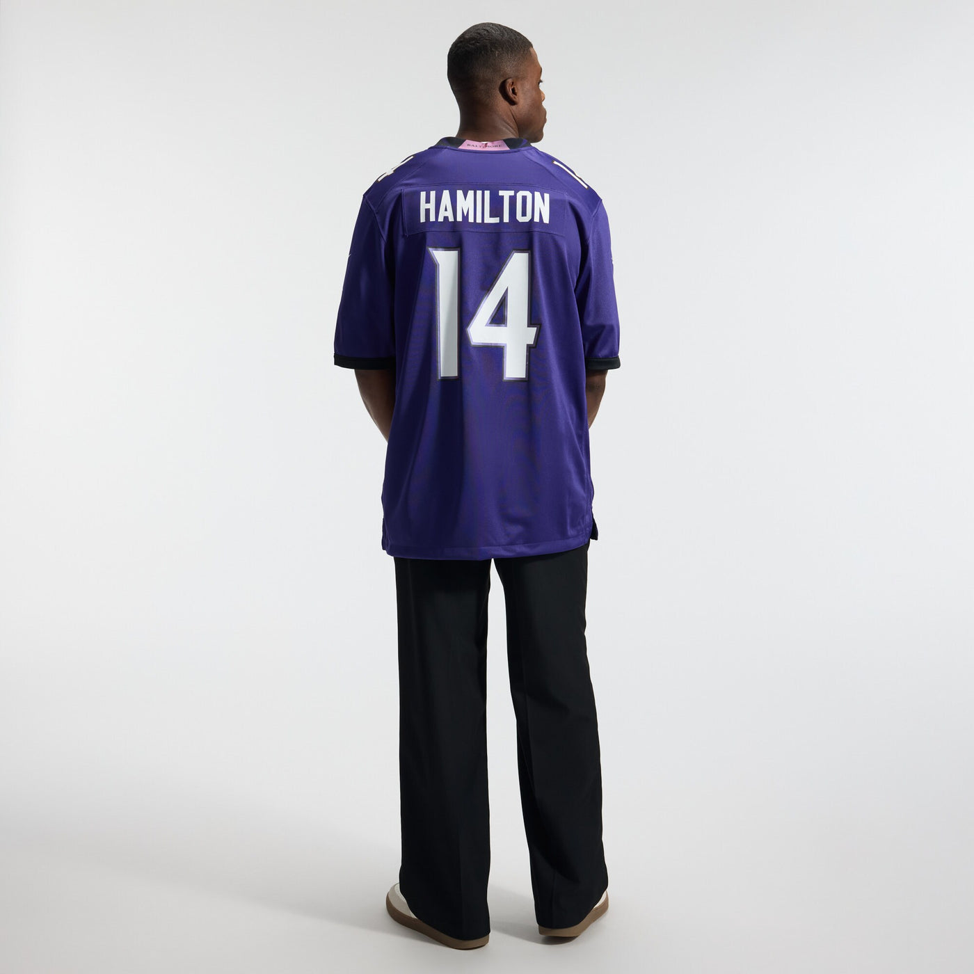 Baltimore Ravens Kyle Hamilton Nike Purple Team Game Jersey